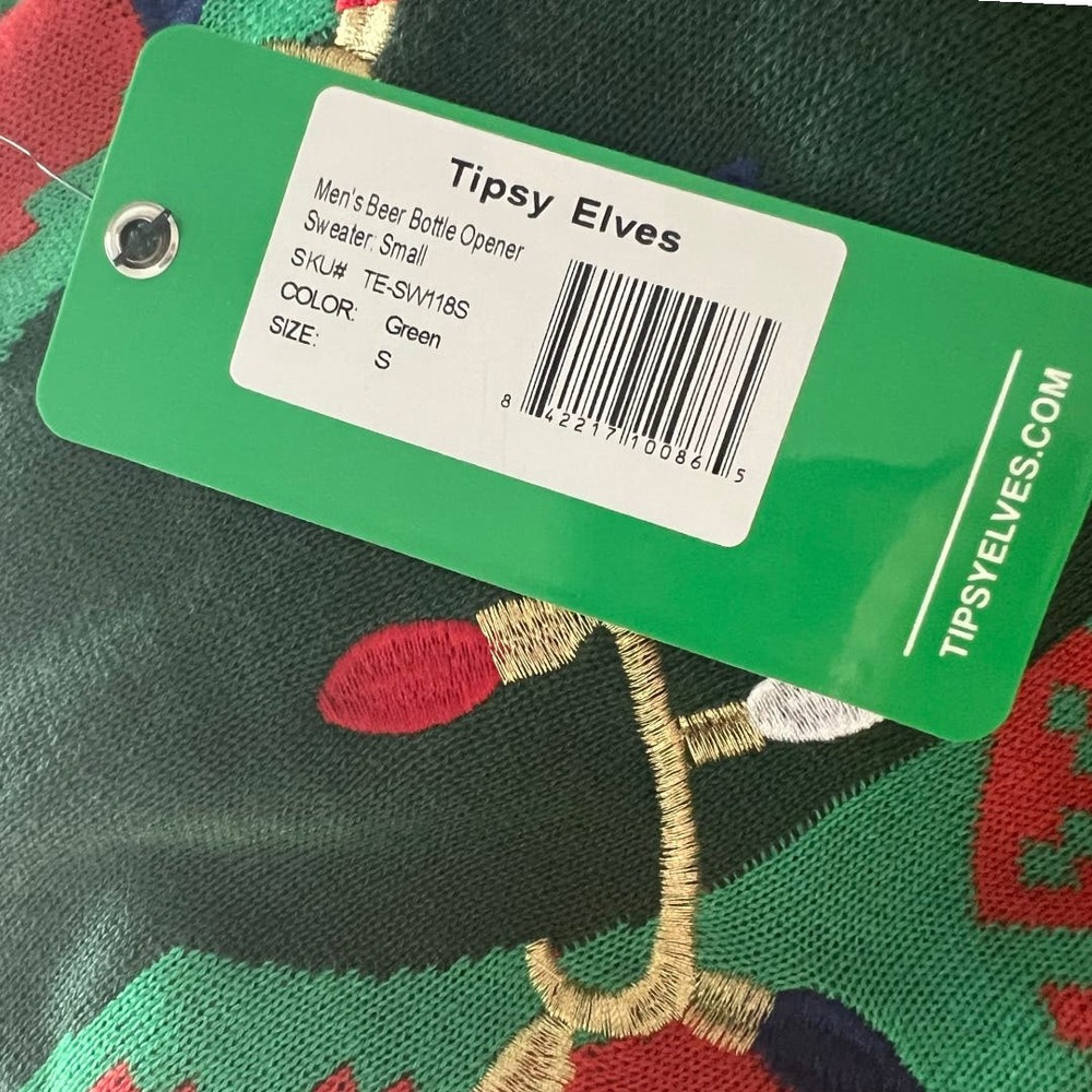 NWT Tipsy Elves Sweater Flaw Sz Small - Picture 5 of 6
